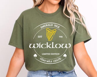 Wicklow Ireland Unisex Slim Fit T-Shirt,Wicklow Ireland Pub Shirt,Wicklow Irish Gifts,Ireland Tees,Dublin Ireland Shirt, Irish Pub Shirt
