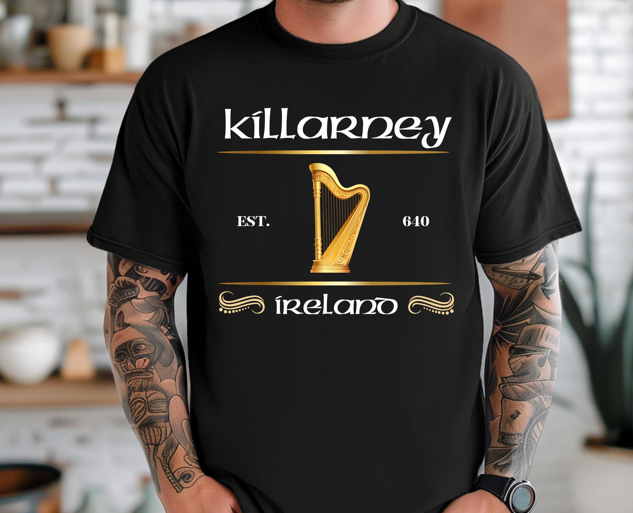 T-shirt Killarney Ireland - Irlande - Noir - Coton - Neuf Avec étiquettes - Marque B&C