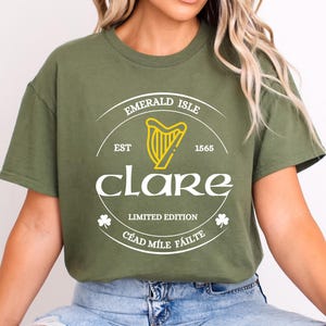 Clare Ireland Unisex T-shirt Slim Fit,Clare Ireland Shirt,Clare Irish Shirt,County Clare Irish Gifts,Clare Irish Gifts,Clare Irish Pub Shirt