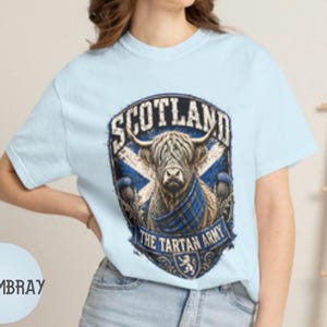 Scotland Tartan Army Oversized Unisex T-shirt,Scotland Shirt,Scottish Soccer Shirts,Tartan Army Gifts,Scottish Gifts,Scotland Football Shirt image 7