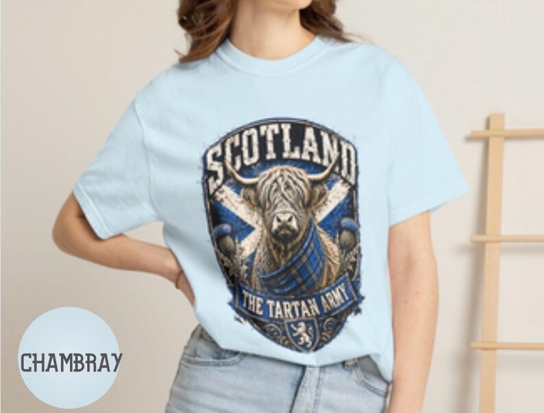Scotland Tartan Army Oversized Unisex T-shirt,Scotland Shirt,Scottish Soccer Shirts,Tartan Army Gifts,Scottish Gifts,Scotland Football Shirt image 7