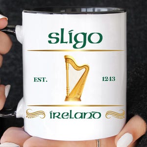 Sligo Ireland Two Toned Coffee Mug 11oz 15oz,Sligo Irish Gifs,Sligo Irish Mug,Ireland Coffee Mugs,Irish Christmas Gifts,Big Irish Coffee Mug