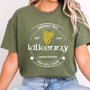 Kilkenny Ireland Unisex Tshirt,Kilkenny Ireland Shirt,Kilkenny Irish Shirt,Irish Shirt,Irish Tee,St Patrick&#39;s Day Shirt,St.Paddy&#39;s Day Shirt