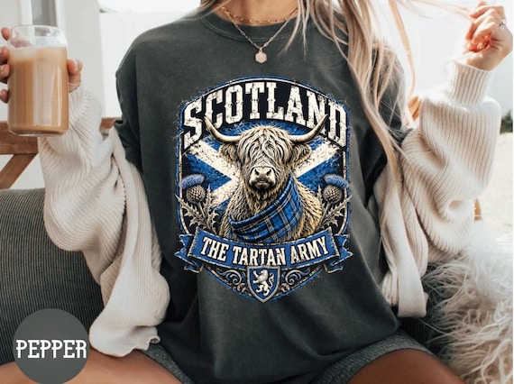 Scotland Tartan Army Oversized Unisex T-shirt,Scotland Shirt,Scottish Soccer Shirts,Tartan Army Gifts,Scottish Gifts,Scotland Football Shirt