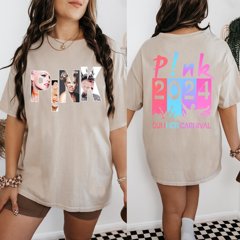 Pnk Pink Singer Summer Carnival 2024 Tour Shirt Pink Fan Lovers Shirt