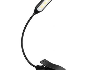 Reading light, clip-on, in bed, rechargeable, bedside lamp, wall-mounted