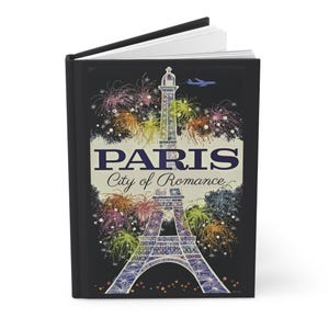 Paris Eiffel Tower Notebook: French Travel Journal, 150 Ruled Pages