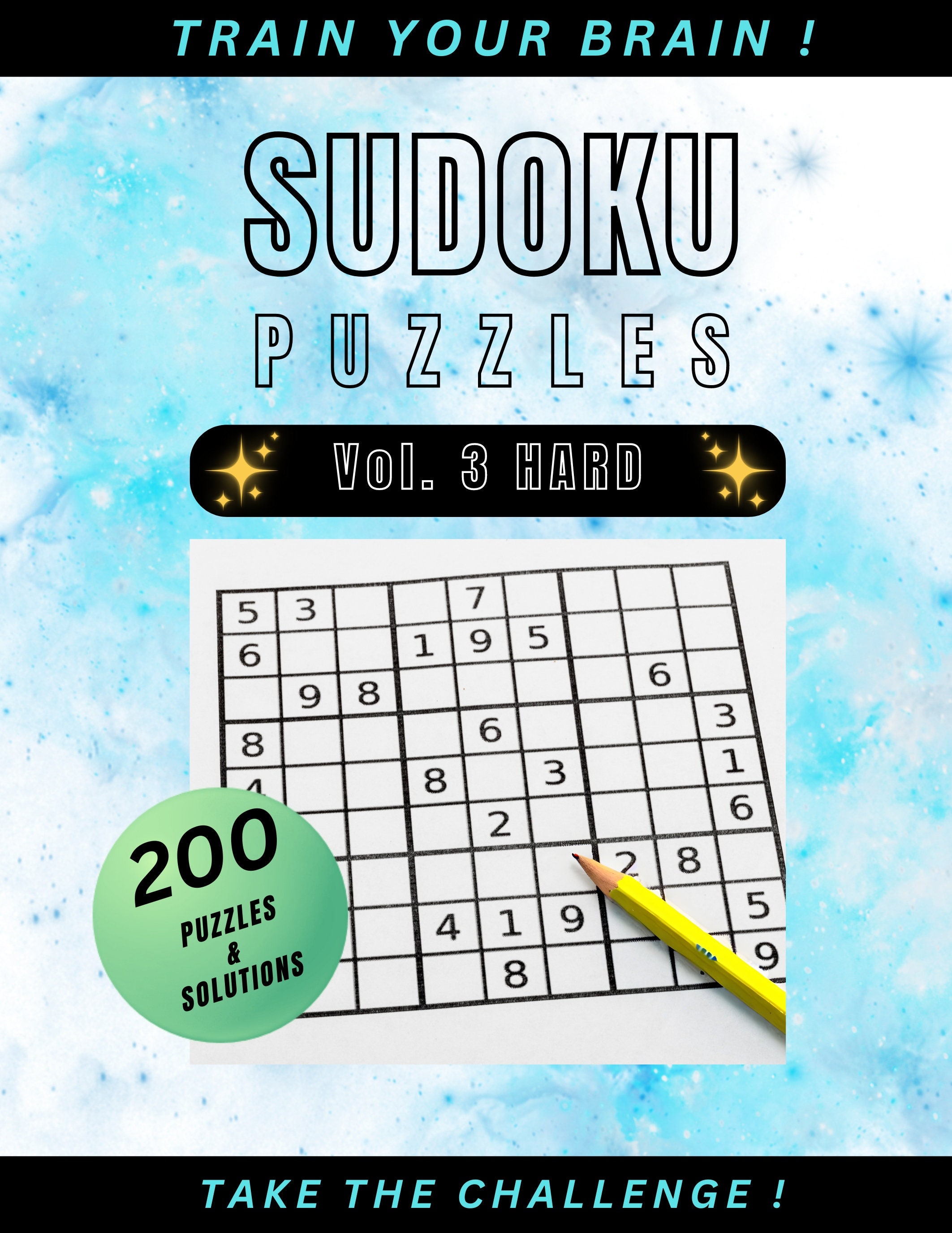 Sudoko Puzzle Book Printable Instant Digital Download, Large Print for ...