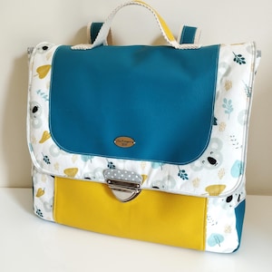 Cartable maternelle / sac à dos enfant + pochon assorti personnalisables