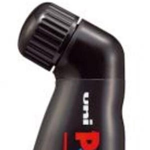 May include: Black POSCA MOP'R paint marker with a ridged black cap. The marker has the brand name "uni" and the word "POSCA" in red, blue, and green. The marker also has the words "MOP'R" and the number "24" printed on it.