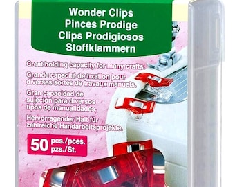 Clover Wonder Clips 50 pieces Red #3156
