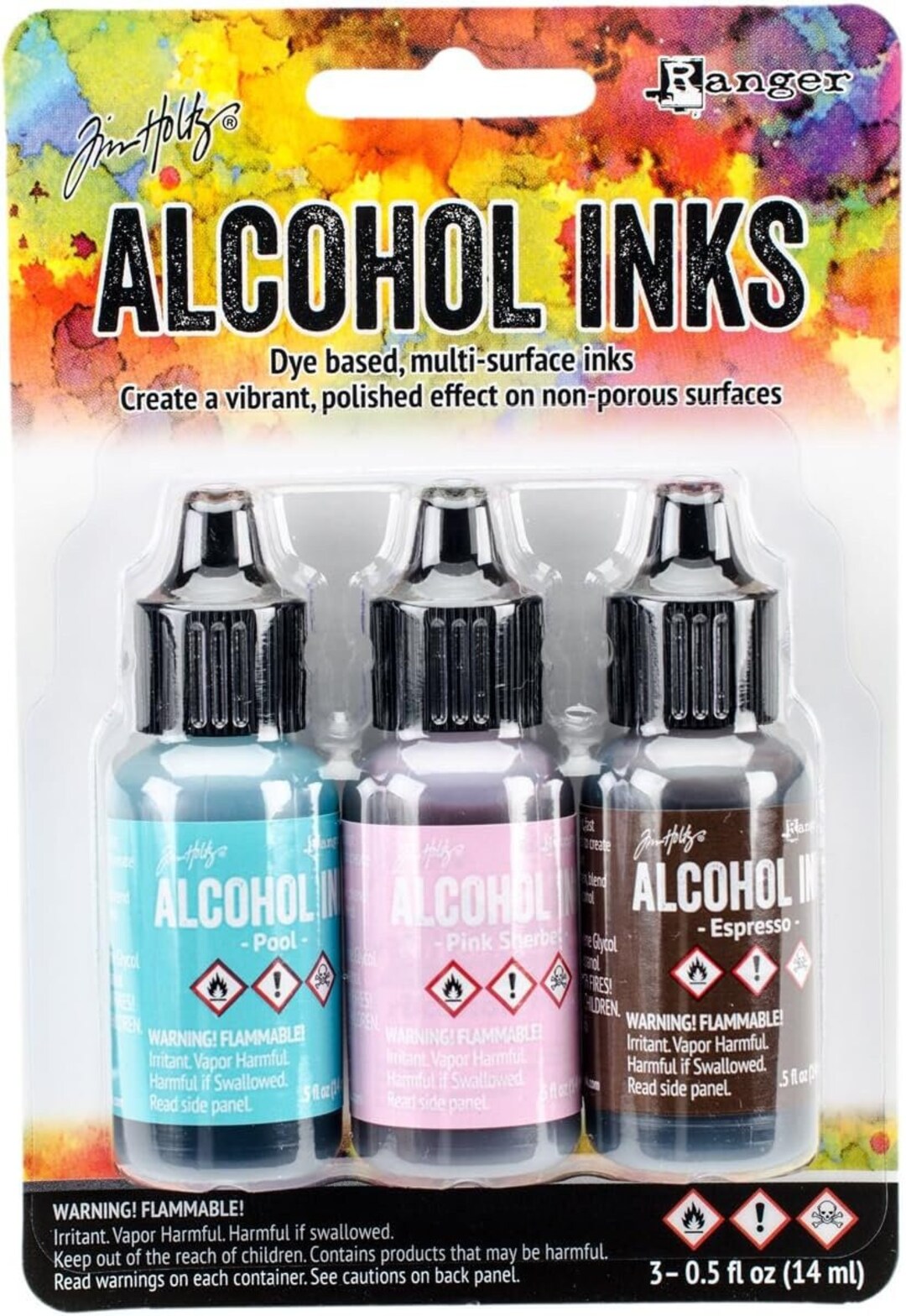 Ranger Alcohol Inks RETRO CAFE 3 Pack Dye Based TAK52562 RC - Etsy