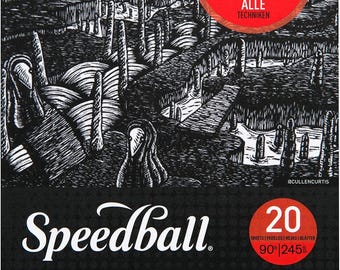 Speedball Printmaking Paper 20 Sheets White Acid-Free 5 x 7"