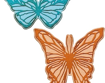Sizzix Thinlits Dies By Tim Holtz VAULT SCRIBBLY BUTTERFLY 4 Dies 666564