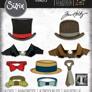 Sizzix Thinlits Dies By Tim Holtz TAILORED 9 Dies 666289