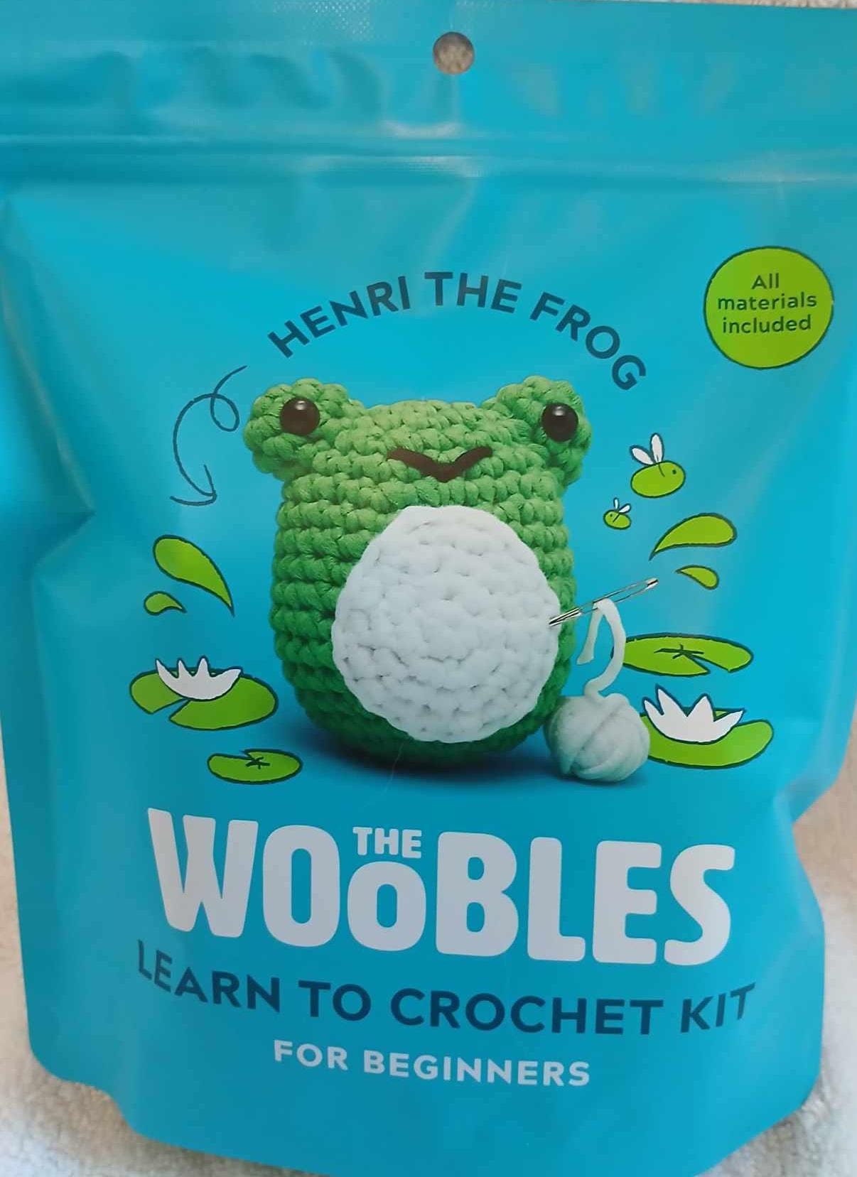 The Woobles Henri the Frog Learn to Crochet Kit for Beginners - Etsy
