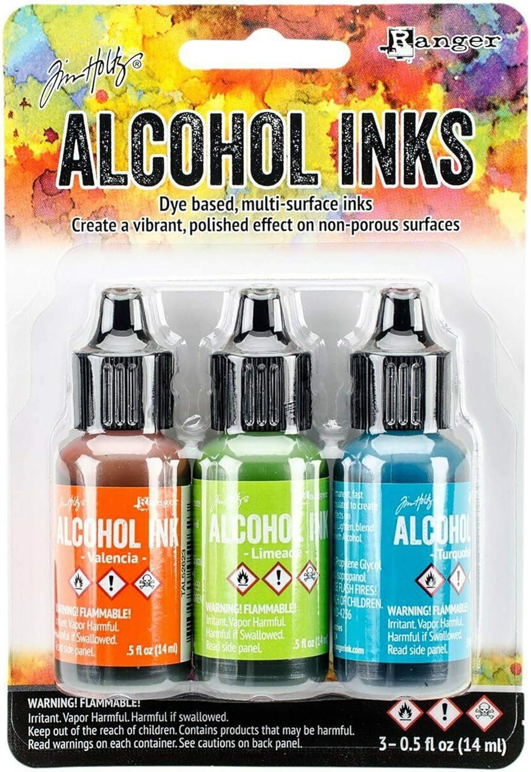 Ranger Alcohol Inks SPRING BREAK 3 Pack Dye Based TAK52555 SB - Etsy