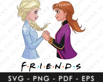 Princess SVG, Princess Vector, Princess Friends SVG, Princess Friends Vector, Friends SVG, Friends Vector, Princess Cricut, Princess Digital