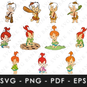 Baby Flintstones SVG, Baby Flintstones Vector, Flintstones SVG, Flintstones Vector, Baby Flintstones Clipart, Flintstone Cricut