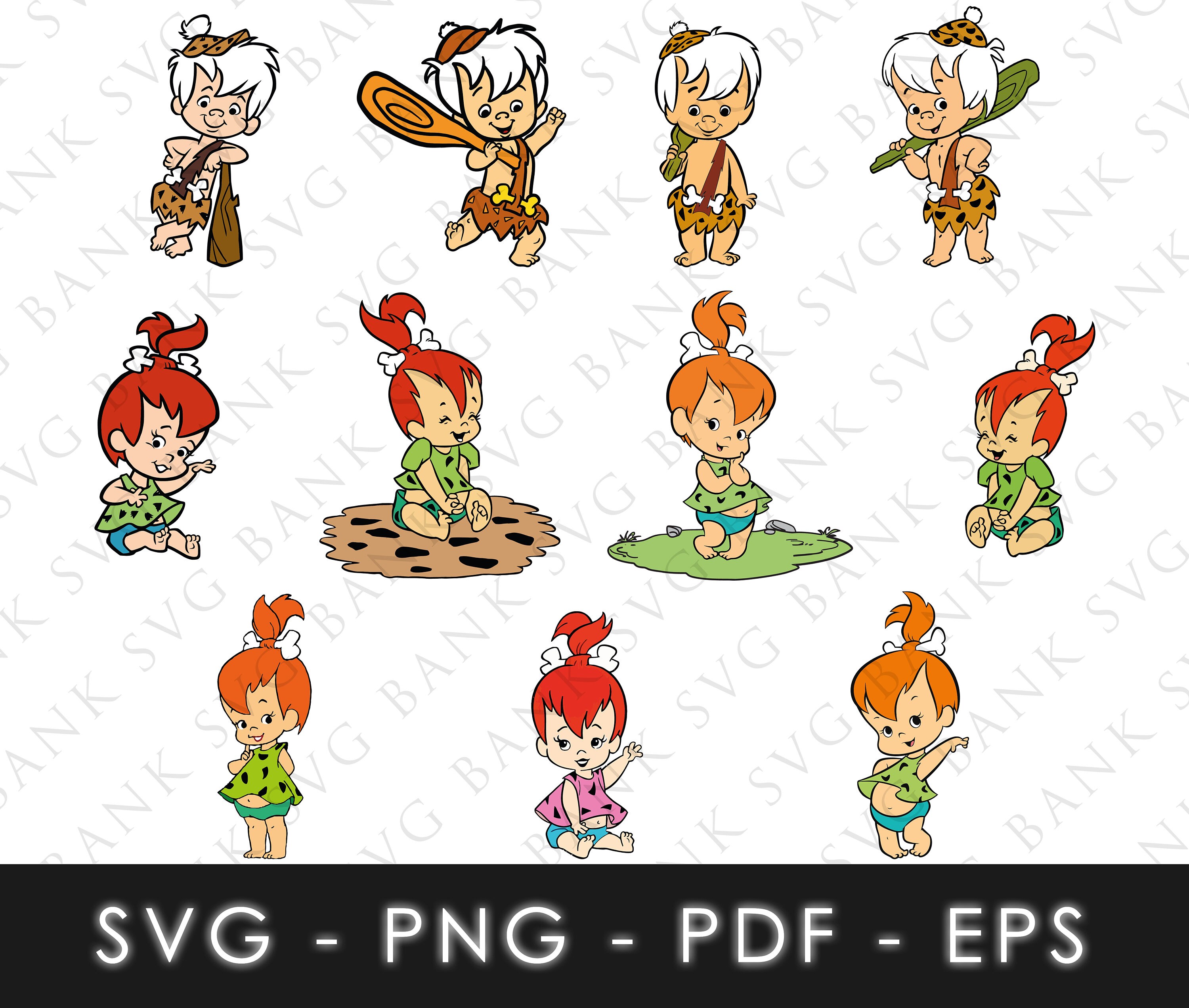 Baby Flintstones SVG, Baby Flintstones Vector, Flintstones SVG