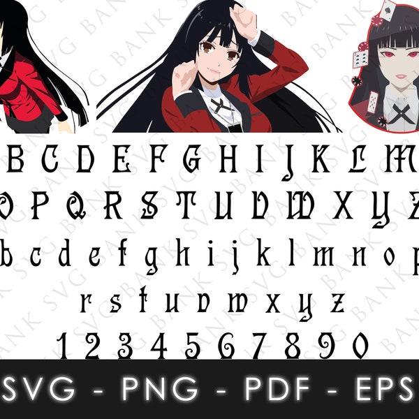 Anime SVG, Anime Vector, Manga SVG, Manga Vector, Anime SVG Bundle, Anime for cricut, Anime Alphabet Svg, Anime Font Svg, Anime Clipart