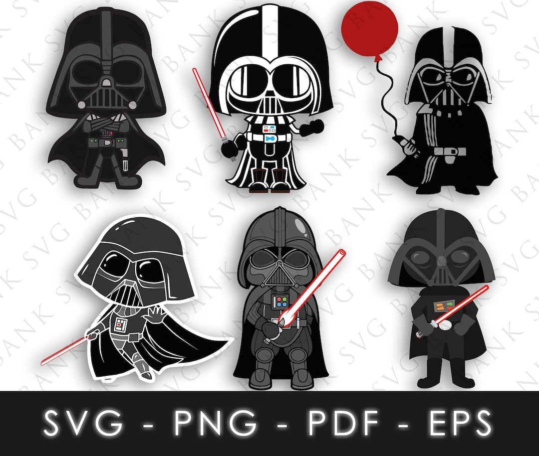 Darth Vader SVG, Baby Darth Vader Svg, Darth Vader Vector, Baby Darth
