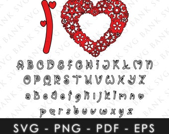 Valentine Day SVG, Valentine Day Font SVG, Valentine Day Font Vector, Valentine Day Alphabet SVG, Valentine Day Cricut, Birthday Svg