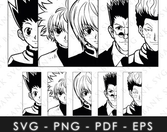 Anime SVG, Anime Vector, Manga SVG, Manga Vector, Anime SVG Bundle, Anime pour cricut, Anime Silhouette Svg, Anime Silhouette Vector