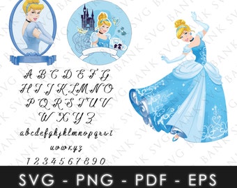 Princess SVG, Princess Vector, Princess Font SVG, Princess Font Vector, Princess Alphabet Svg, Princess Cricut,  Princess Cut File