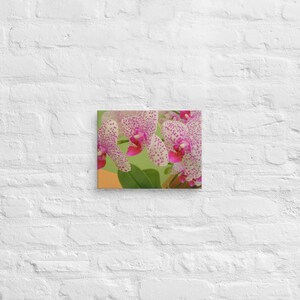 Orchid Whispers in Pink on Canvas