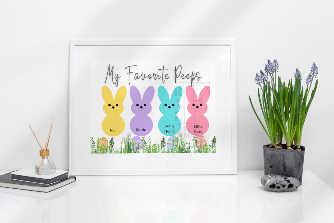 Personalized My Peeps Photo Art / Personalized My Favorite Peeps Art ...