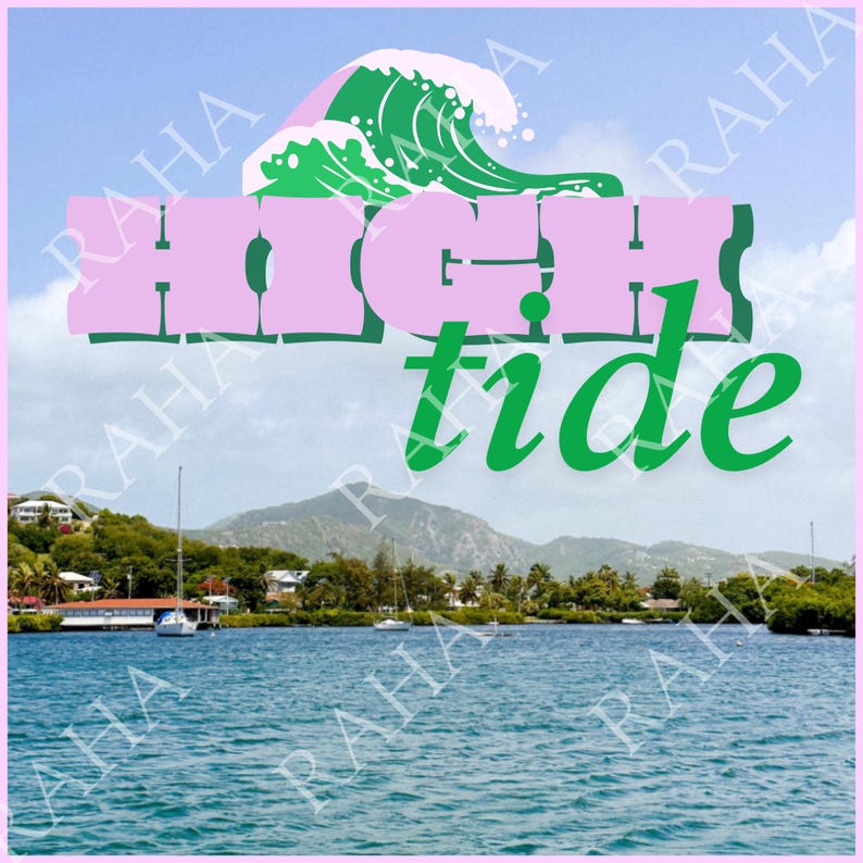 High Tide Graphic Design Digital Poster - Etsy