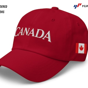 Embroidered Canada Hat for Men for Women, Canada Dad Cap , Canada Proud, Adjustable Strap, Unisex Baseball Hat