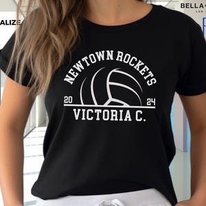 Custom Volleyball Team Shirt: Personalized Name & Number Tee