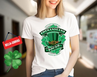 T-shirt de la Saint-Patrick Shenanigans Squad : T-shirt irlandais Lucky Clover