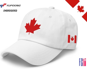 Baseballpet Canada esdoornblad geborduurde pet