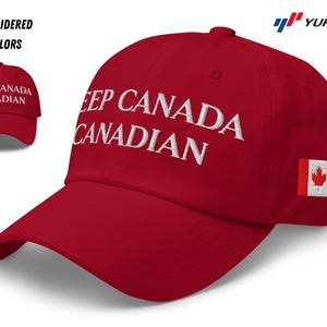 Embroidered Canada Hat for Men for Women, Keep Canada Canadian Dad Cap , Not your 51st State, Not For Sale, Adjustable Strap, Unisex Hat