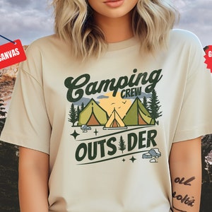 Outsider Camping Crew T-Shirt: Nature Lover Tee