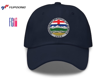 Cappello della Repubblica di Alberta, cappello da papà in twill di cotone