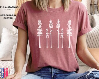 Pine Tree Shirt: Outdoors Adventure Camping Hiking T-Shirt