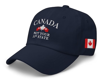 Gorra de béisbol unisex bordada de Canadá con correa ajustable.