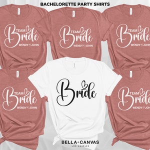 Custom Bride & Team Bride Shirts: Bachelorette Party Tees