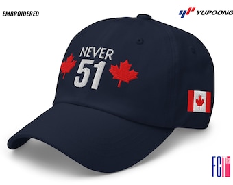 Gorra bordada canadiense: Gorra de papá Never 51