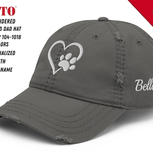 Custom EMBROIDERED Pet Hat, Using Pet Name, Personalized Dog Hat, Custom Cat Hat, Custom Pet Cap, Dog, Custom Dog Ball Cap, Dog Mom Hat