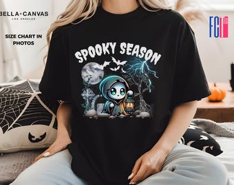 Niedliches gruseliges Saison Shirt, Halloween Shirt, Damen Halloween Shirt, niedlicher Herbst Pullover, Geschenk für Halloween, gruseliges Saison Shirt, Geschenk für sie