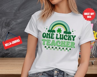 Maglietta per il giorno di San Patrizio "One Lucky Teacher" - Maglietta da donna per il giorno di San Patrizio