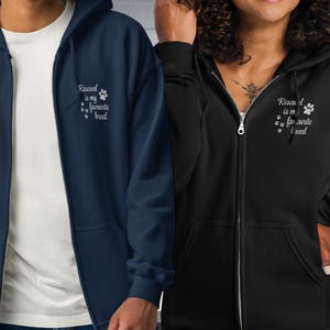 Dog Lover Hoodie, Dog Mom Full Zip Hoodies, Rescue Dogs, Dog Lovers Gift, Dog Hoodie, Dog Mom Sweatshirt, Dog Lover Shirt, Animal Lover Gift