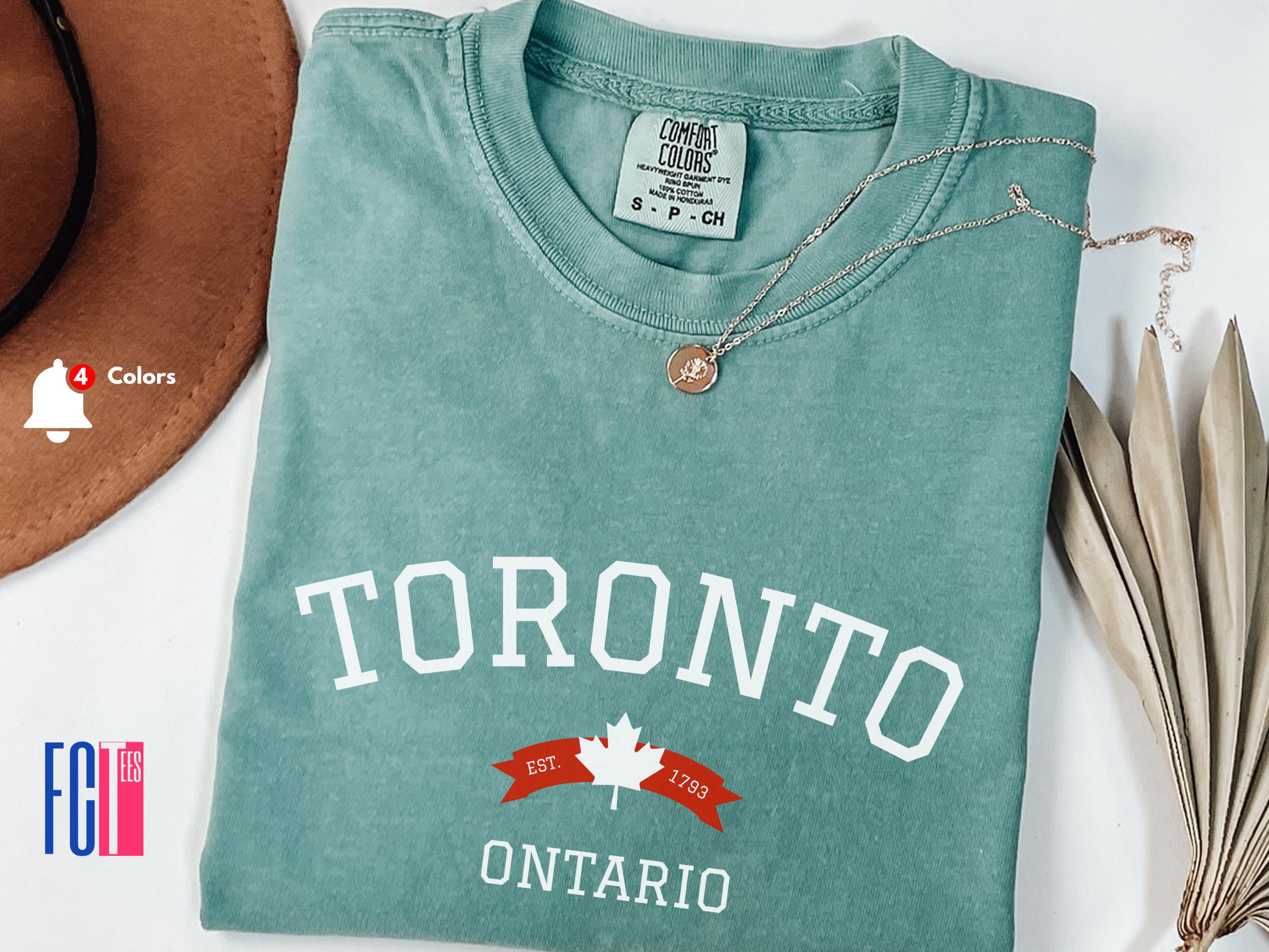 Camisa Toronto Comfort Colors®, camisa vintage de Canadá Comfort Colors®, regalo para amigos, camiseta de cuello redondo estética de Canadá, regalo de camisa de Toronto