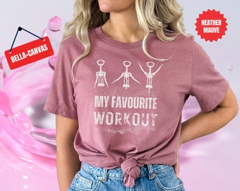 面白いワインワークアウトシャツ：ワイン愛好家へのギフト、クロックスクリューTシャツ