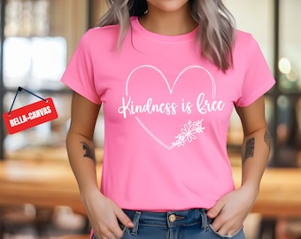 Pink Shirt Day Tee: Kindness is Free, Anti-Bullying Bella+Canvas T-Shirt